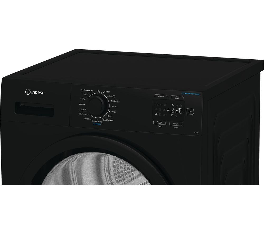 INDESIT C YD 92D BB UK 9 kg Heat Pump Tumble Dryer - Black image number 3 of 6