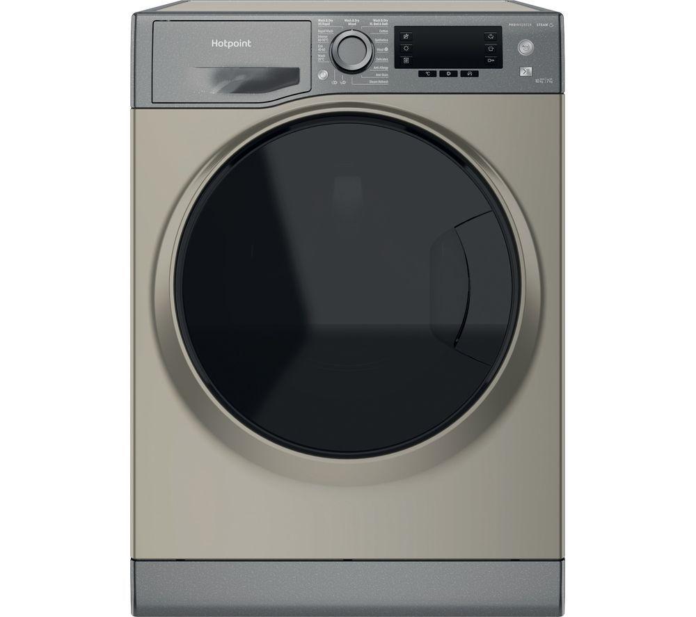 HOTPOINT ActiveCare NDD 10748 GDA UK 10 kg Washer Dryer – Graphite, Silver/Grey