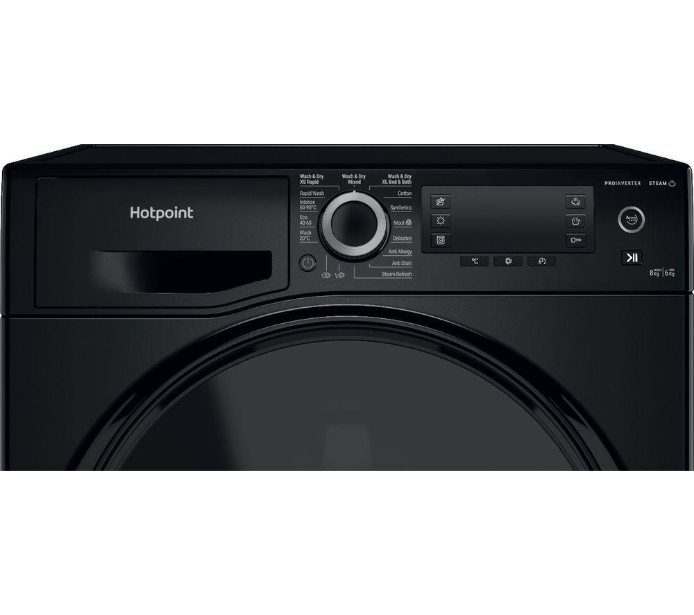 HOTPOINT ActiveCare NDD 86448 BDA UK 8 kg Washer Dryer - Black image number 6 of 8