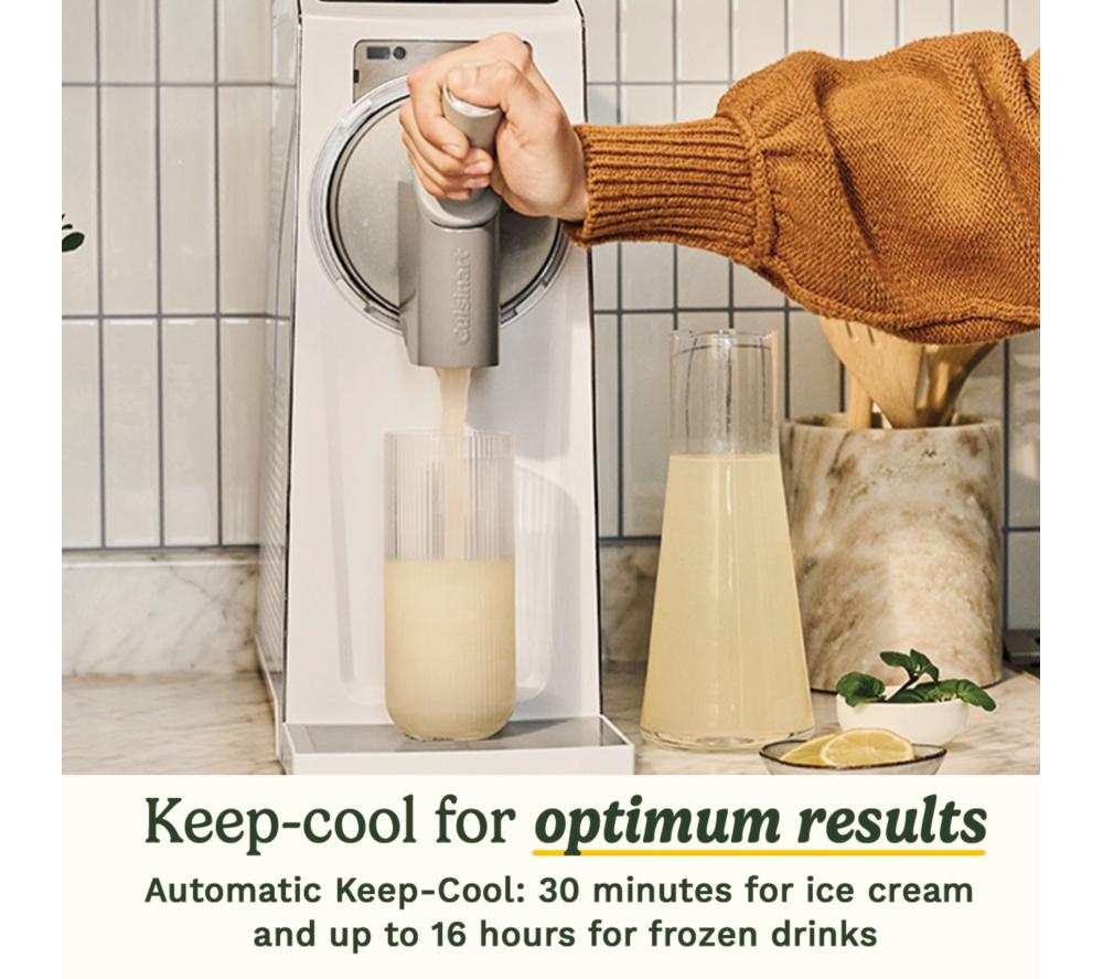 CUISINART ICE201U Frost Fusion 6-in-1 Soft Serve & Slushie Maker - White & Grey image number 5 of 8