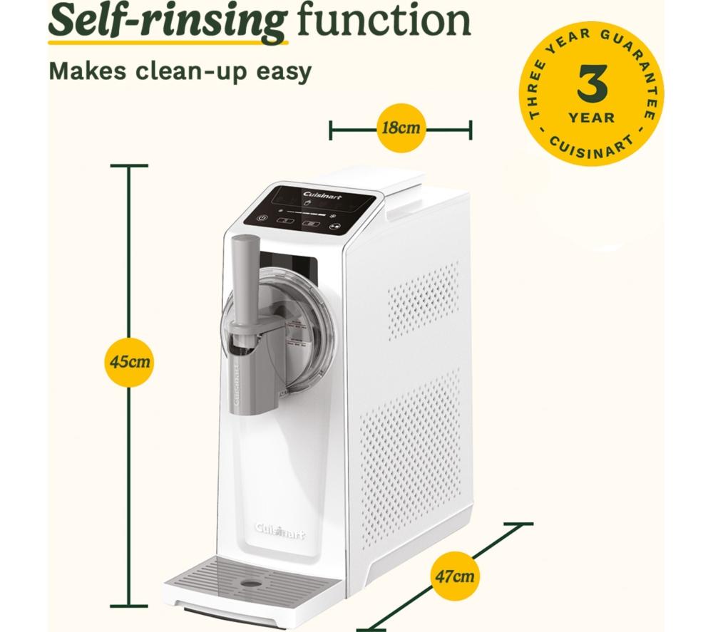 CUISINART ICE201U Frost Fusion 6-in-1 Soft Serve & Slushie Maker - White & Grey image number 7 of 8