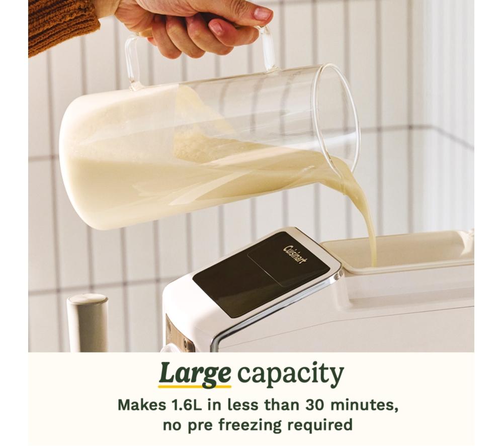 CUISINART ICE201U Frost Fusion 6-in-1 Soft Serve & Slushie Maker - White & Grey image number 8 of 8