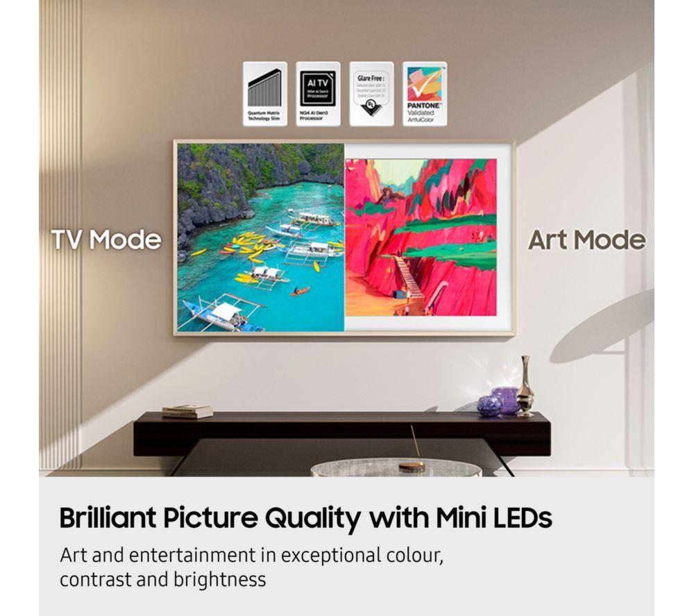 SAMSUNG The Frame Pro LS03FW 75" Neo QLED 4K Art Mode Vision AI Smart TV 2025 - QE75LS03FW image number 7 of 11