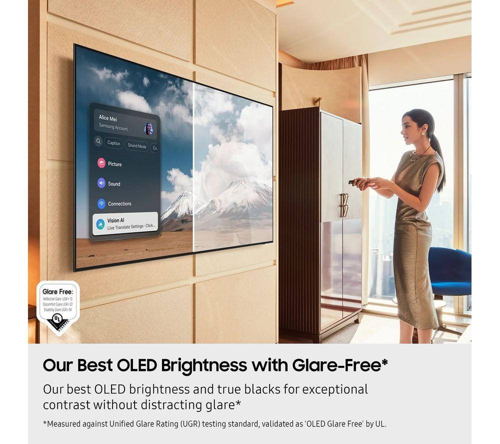 SAMSUNG S95F 77" OLED Glare Free 4K Vision AI Smart TV 2025 - QE77S95F image number 5 of 10