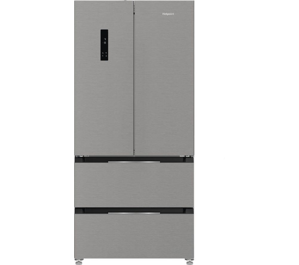 HOTPOINT HPG2 6513 XBR4UK No Frost American-Style Fridge Freezer – Dark Inox, Silver/Grey