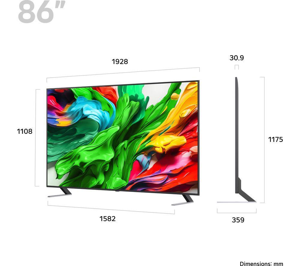 LG QNED85 86" QNED evo AI Mini LED 4K HDR Smart TV 2025 - 86QNED85A6C image number 7 of 18