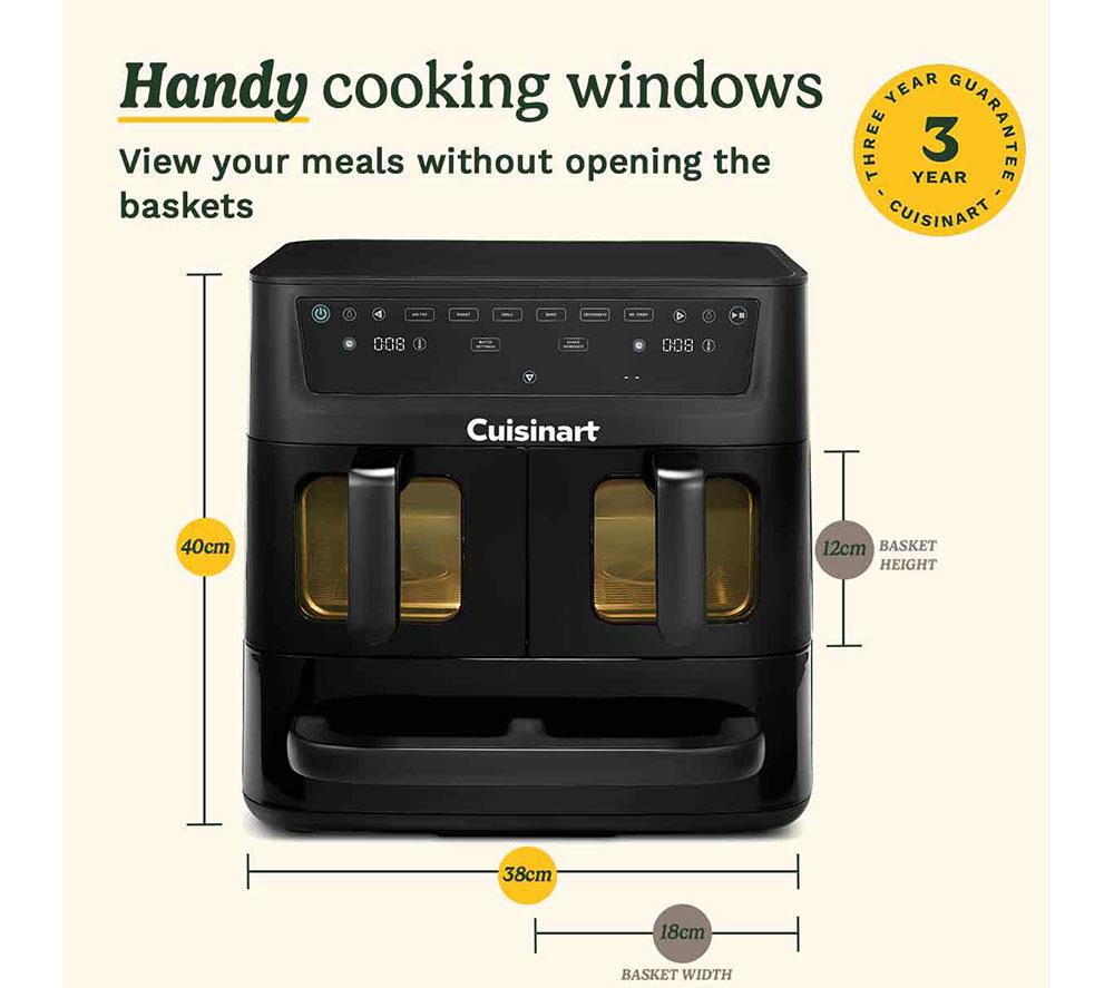 CUISINART AFT13XBLU TriZone Air Fryer & Oven - Black image number 10 of 10