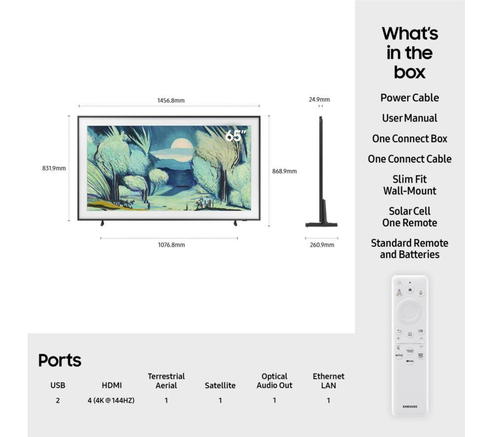 SAMSUNG The Frame LS03F 50" QLED 4K Art Mode Vision AI Smart TV 2025 - QE50LS03F image number 13 of 13