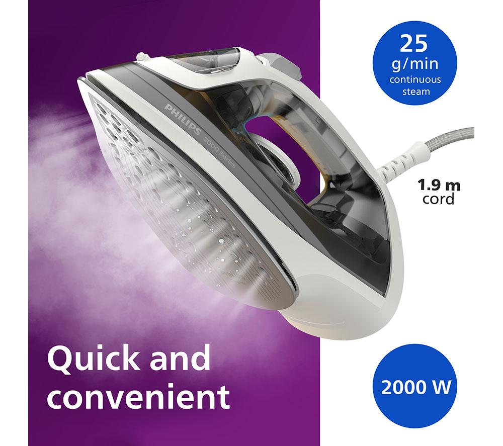 PHILIPS 2000 Series DST2020/80 Steam Iron - Grey image number 3 of 7