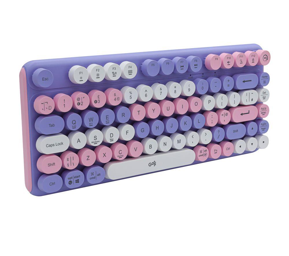 GOJI GKKBPP26 Wireless Keyboard - Purple image number 2 of 4