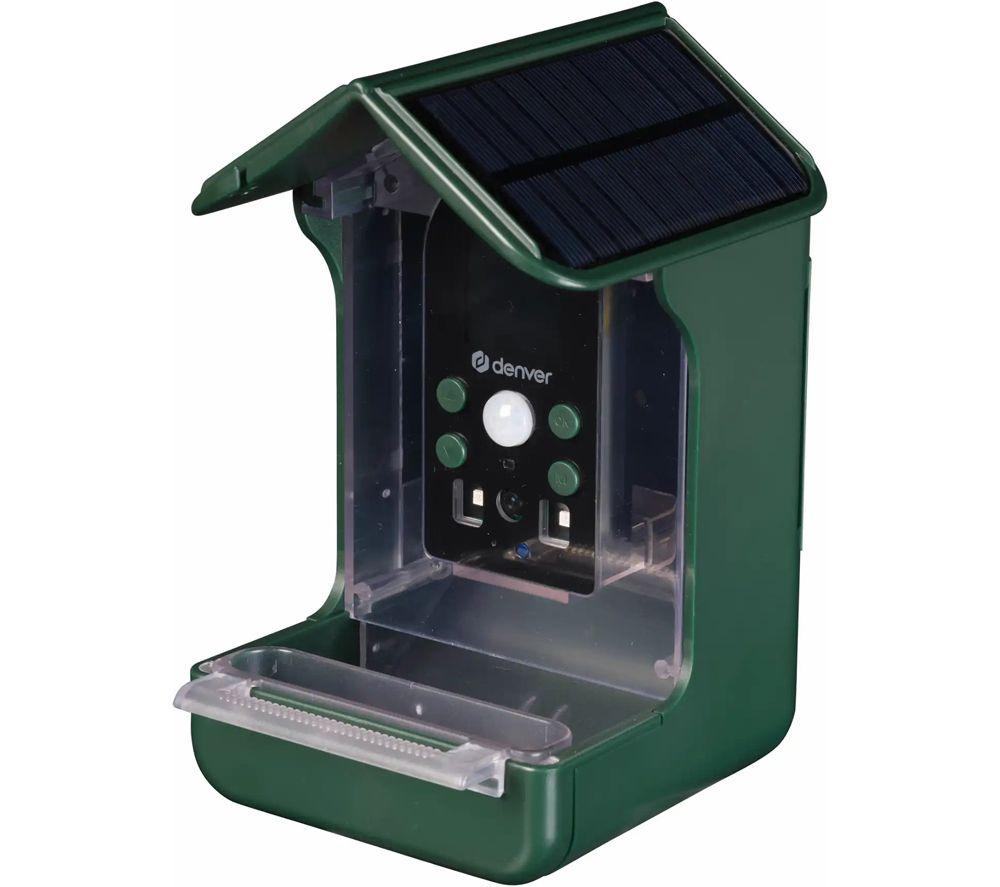 DENVER BFC-1200 Smart Camera Bird Feeder with Solar Roof - Green image number 8 of 9