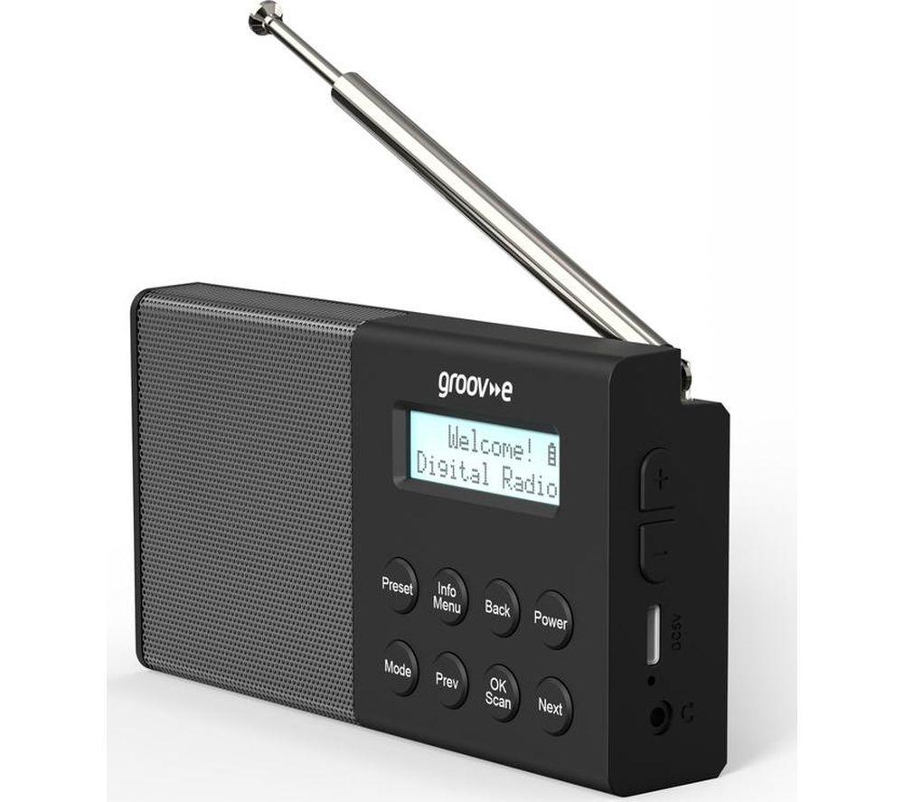 GROOV-E Geneva Portable DAB/FM Bluetooth Radio - Black image number 3 of 8