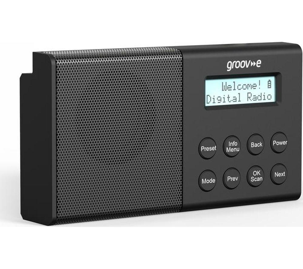 GROOV-E Geneva Portable DAB/FM Bluetooth Radio - Black image number 4 of 8