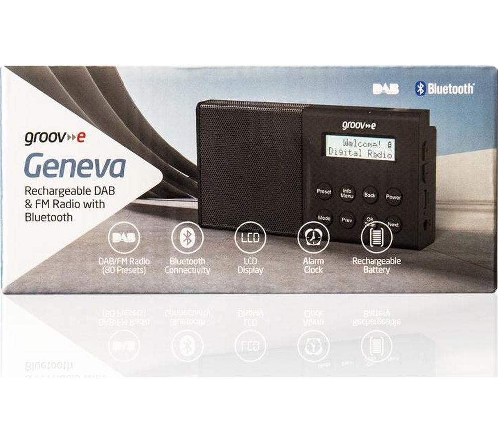 GROOV-E Geneva Portable DAB/FM Bluetooth Radio - Black image number 6 of 8