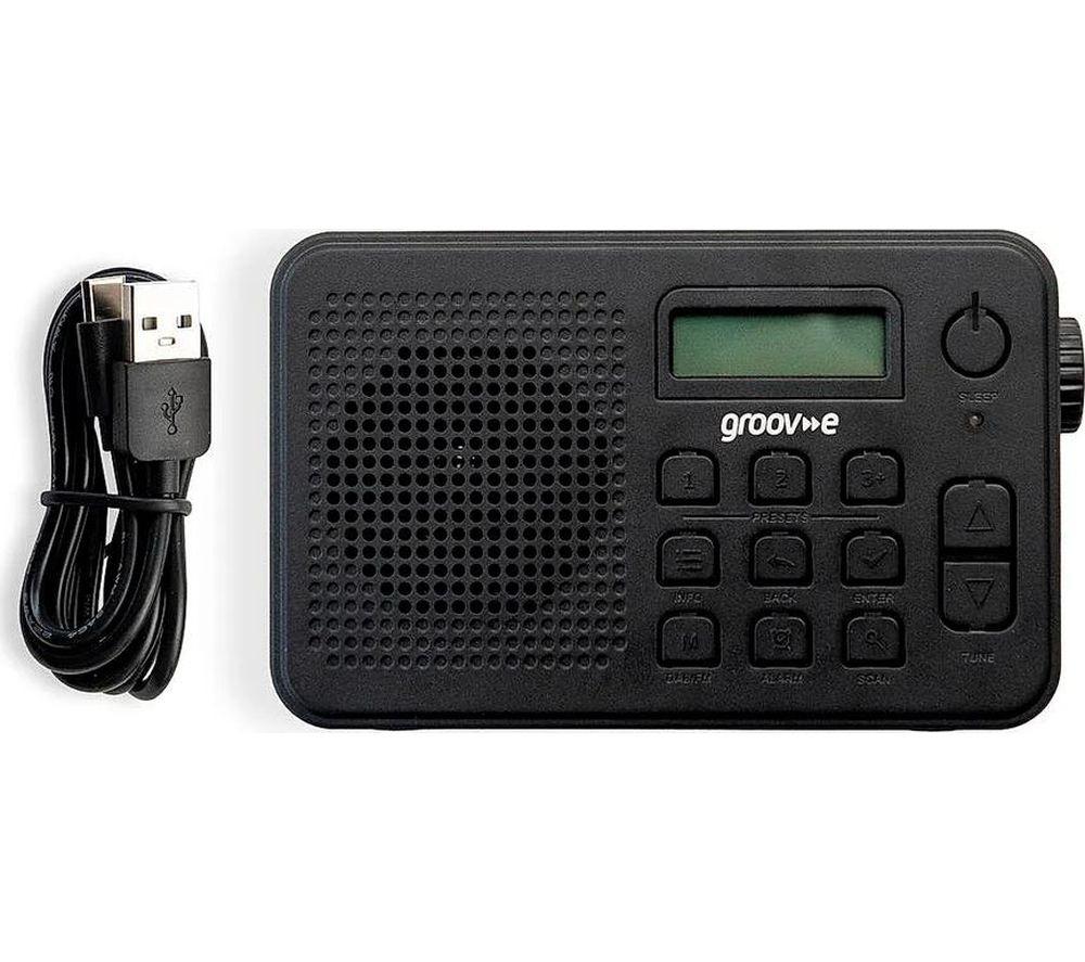 GROOV-E Madrid Portable DAB/FM Bluetooth Radio - Black image number 2 of 8