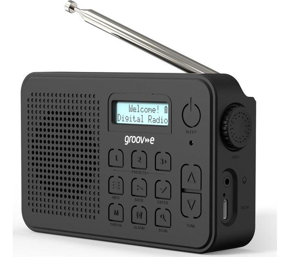 GROOV-E Madrid Portable DAB/FM Bluetooth Radio - Black image number 3 of 8