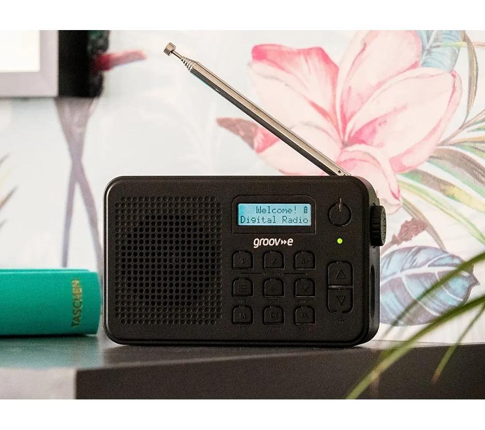 GROOV-E Madrid Portable DAB/FM Bluetooth Radio - Black image number 7 of 8