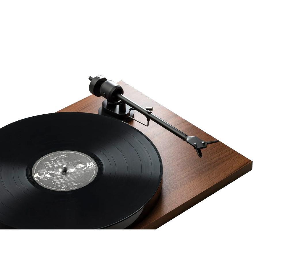 PRO-JECT E1 BT Belt Drive Bluetooth Turntable - Walnut image number 3 of 5