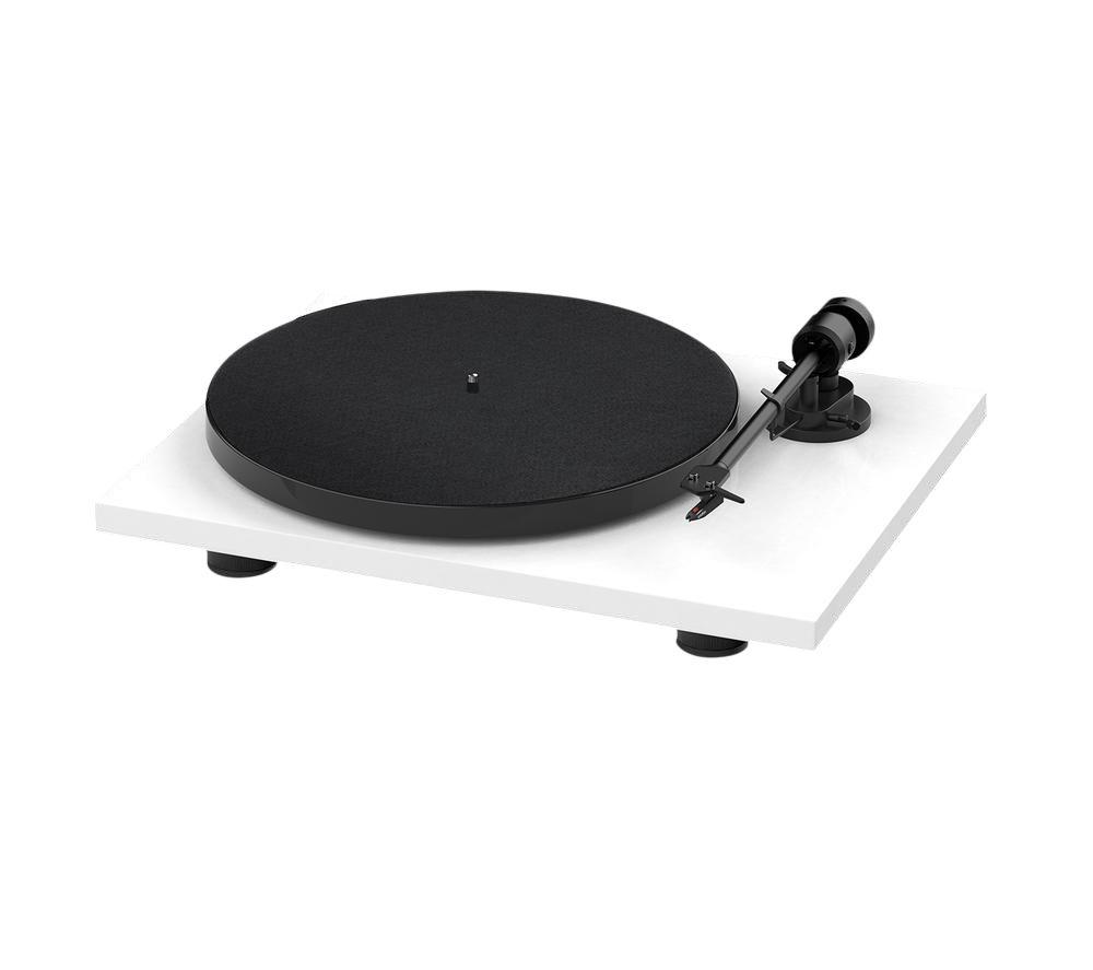 PRO-JECT E1 BT Belt Drive Bluetooth Turntable - White image number 3 of 3