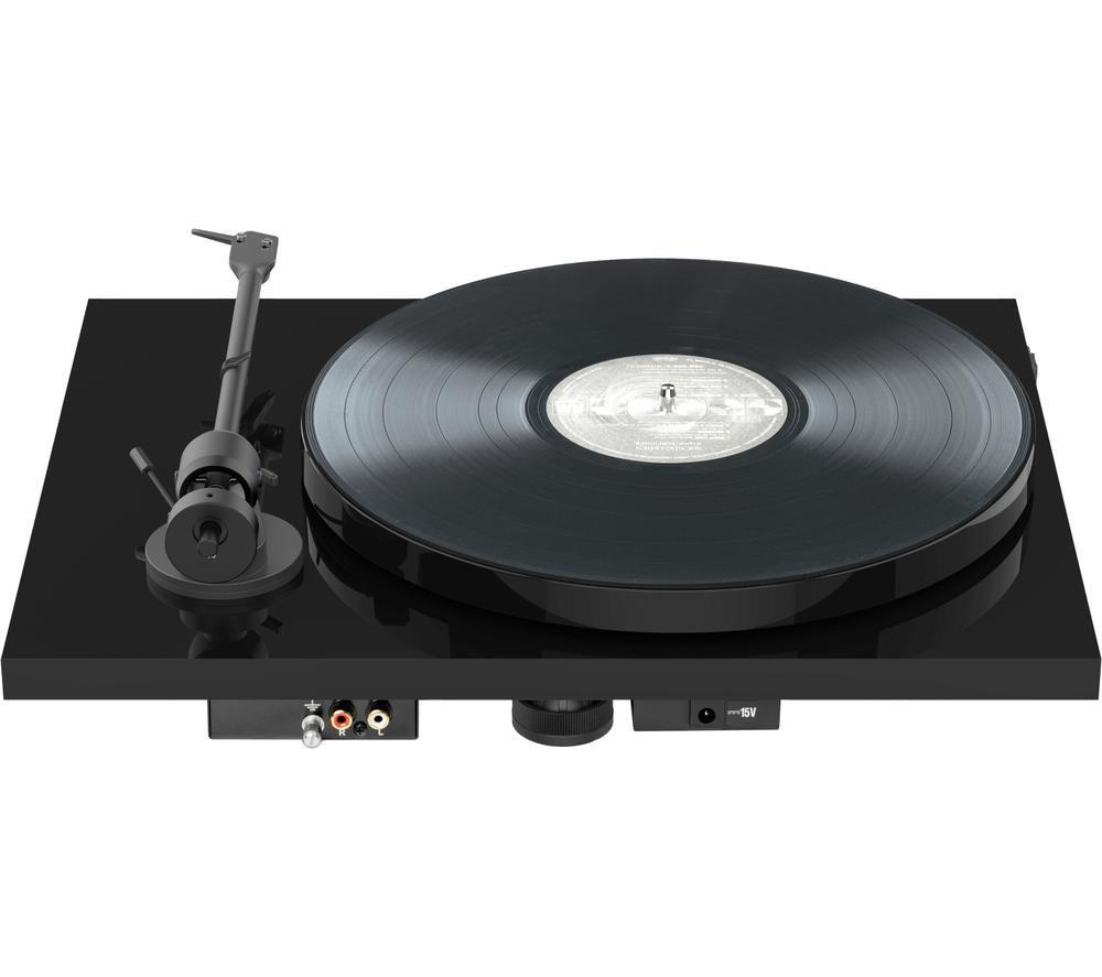 PRO-JECT E1 Standard Belt Drive Turntable - Black image number 2 of 6