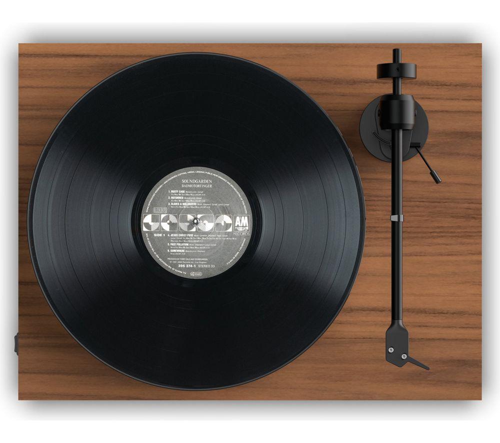 PRO-JECT E1 Standard Belt Drive Turntable - Walnut image number 3 of 5