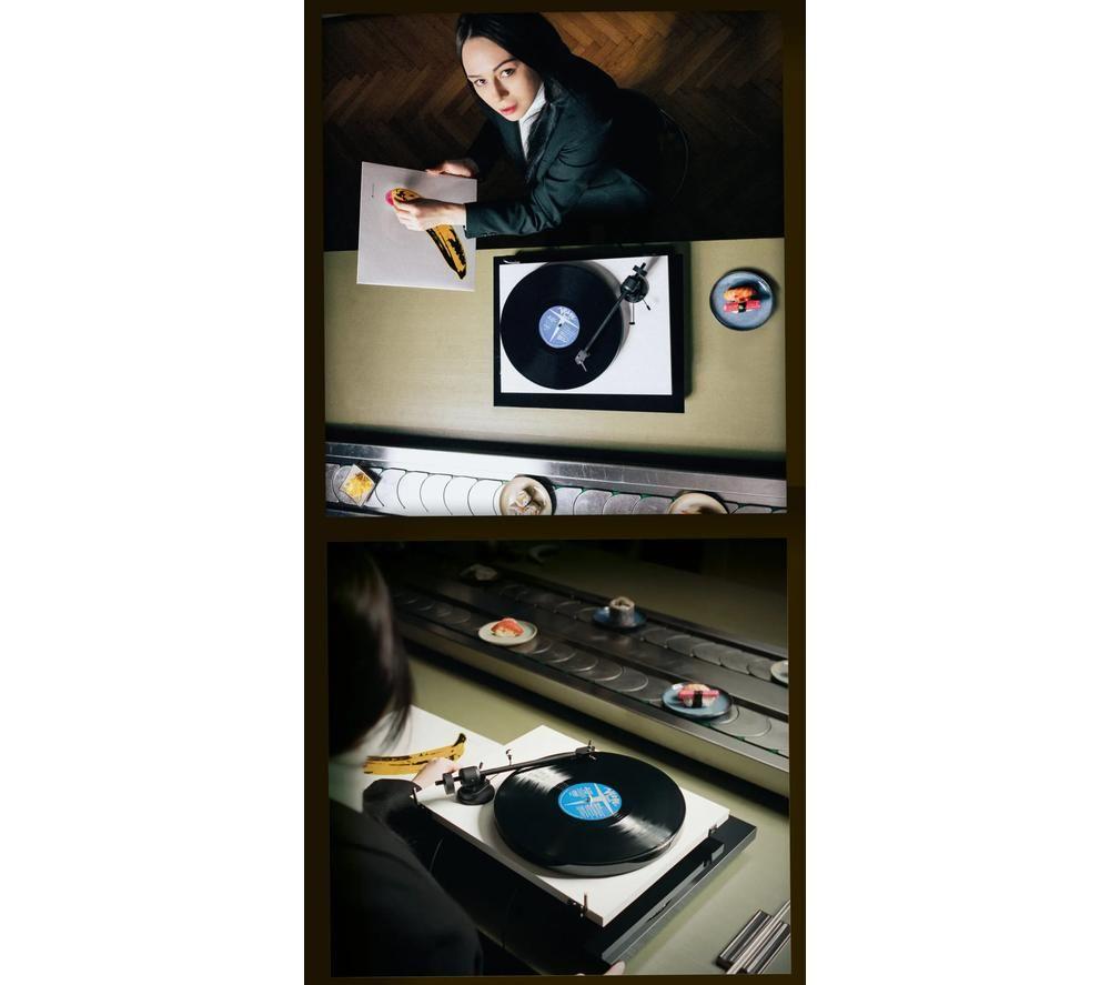 PRO-JECT E1 Standard Belt Drive Turntable - White image number 4 of 5