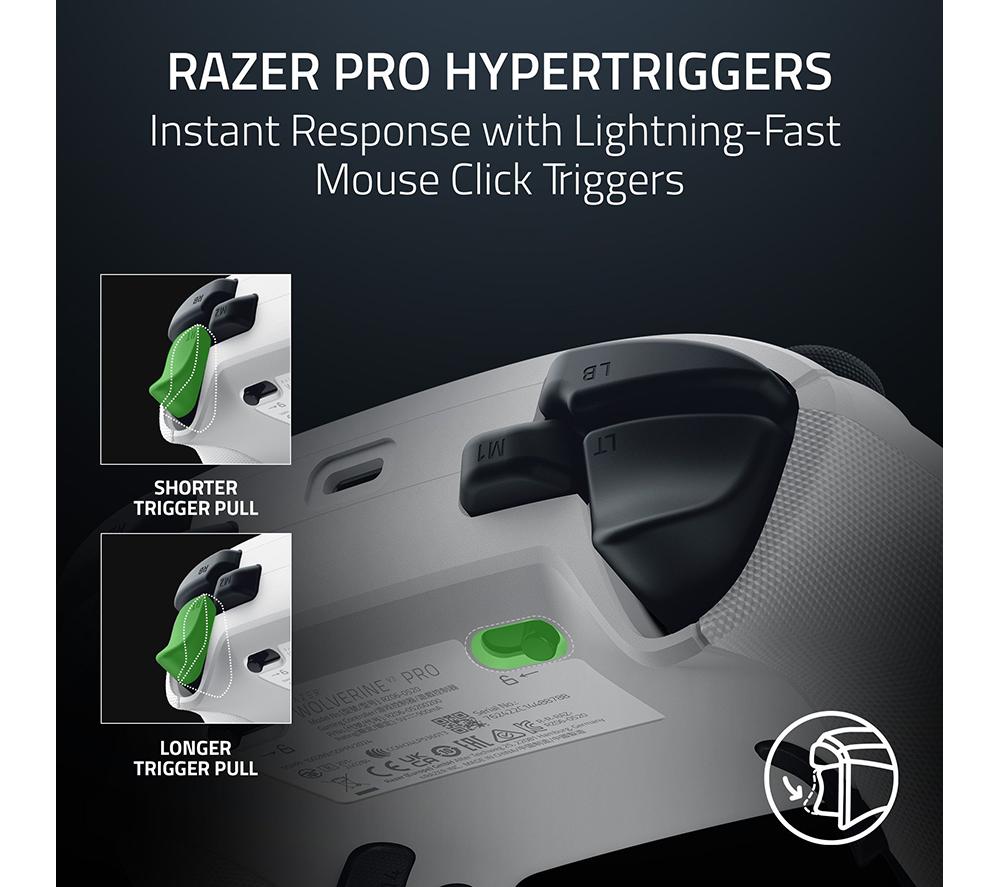 RAZER Wolverine V3 Pro Controller for Xbox - White image number 5 of 13