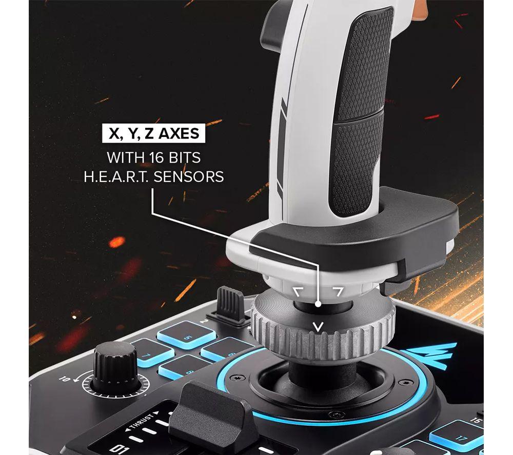THRUSTMASTER Sol-R 2 HOSAS Space Sim Duo Joystick - White & Black image number 6 of 8