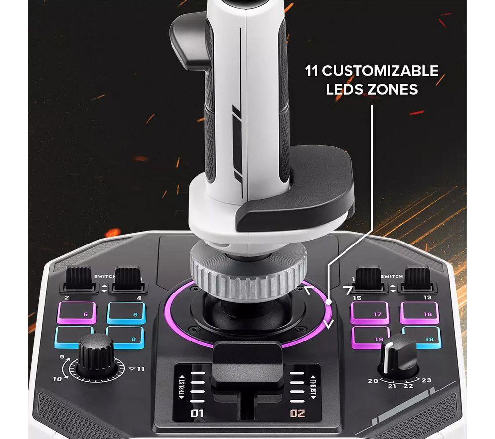 THRUSTMASTER Sol-R 2 HOSAS Space Sim Duo Joystick - White & Black image number 8 of 8