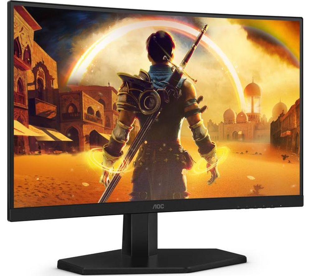 AOC C24G42E Full HD 24" Curved VA WLED Gaming Monitor - Black & Red image number 5 of 10