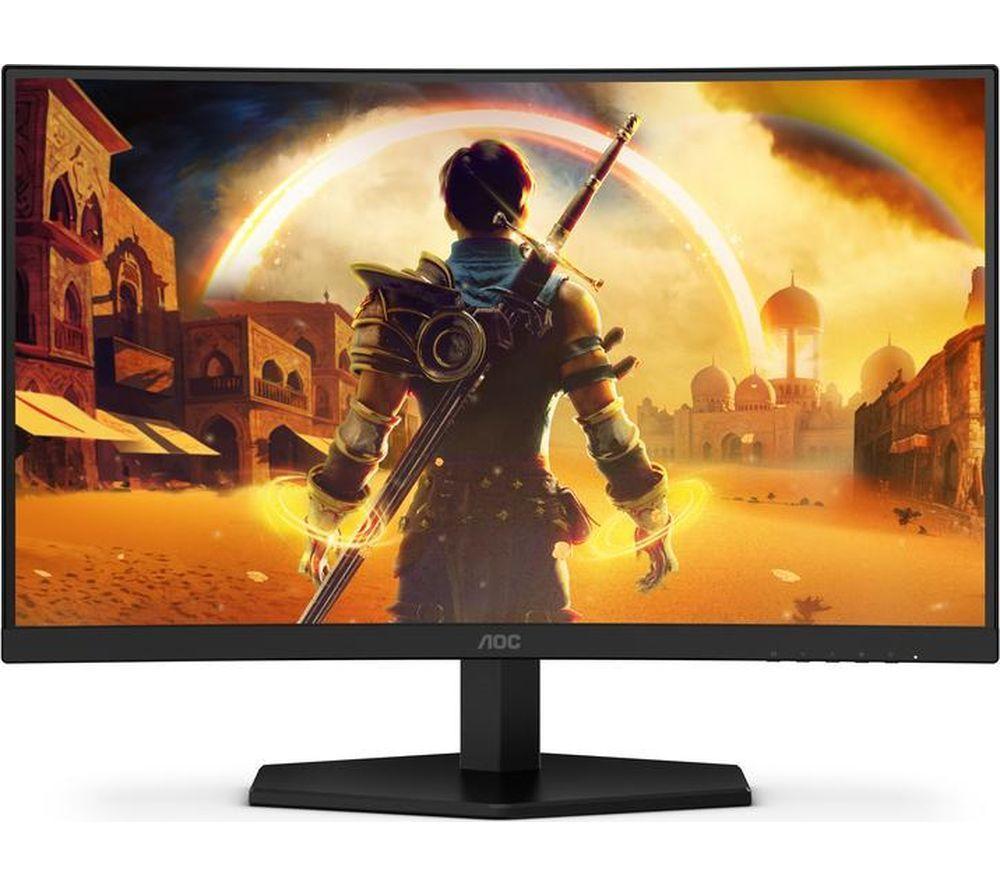 AOC C24G42E Full HD 24" Curved VA WLED Gaming Monitor - Black & Red image number 6 of 10