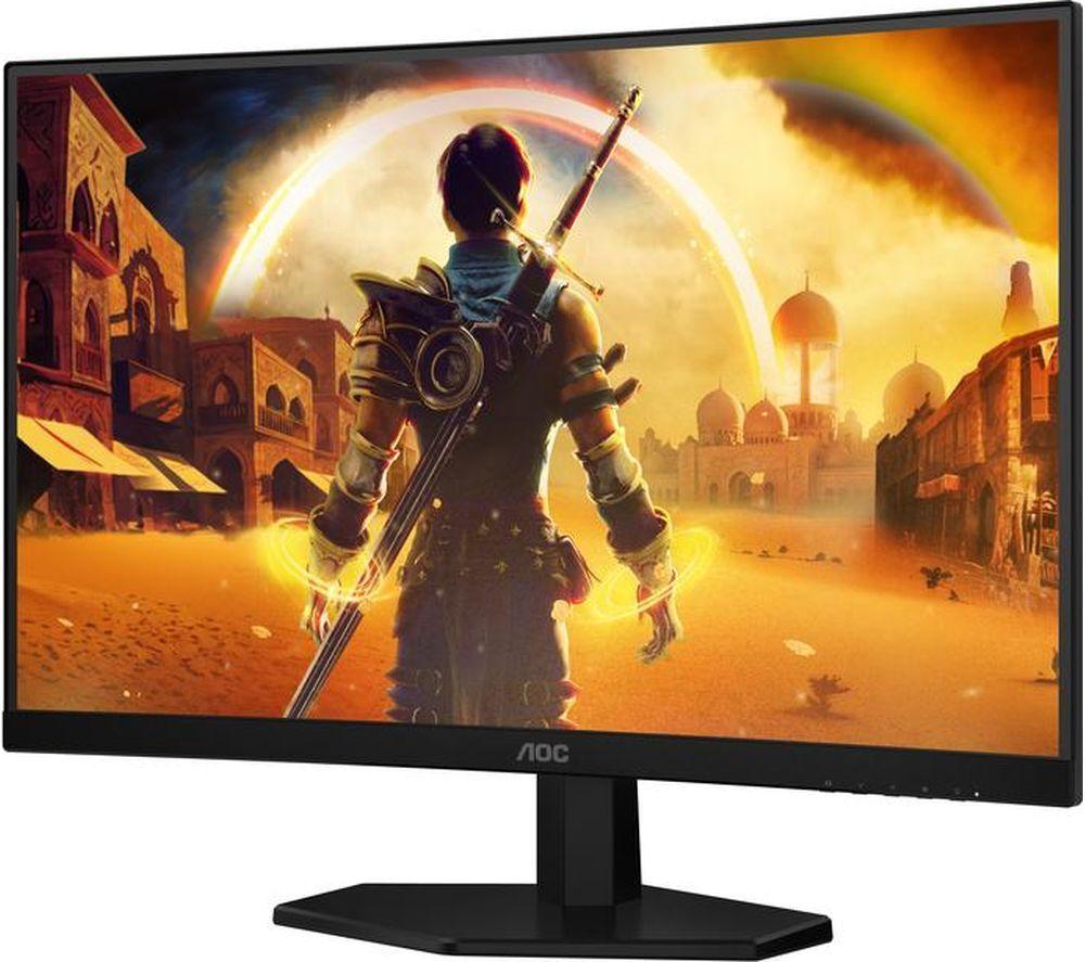 AOC C27G42E Full HD 27" Curved VA WLED Gaming Monitor - Black & Red image number 3 of 11