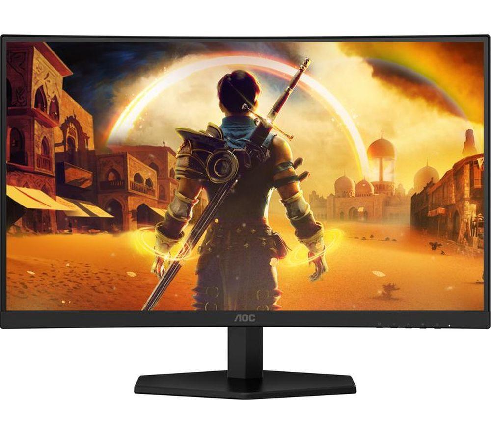 AOC C27G42E Full HD 27" Curved VA WLED Gaming Monitor - Black & Red image number 7 of 11