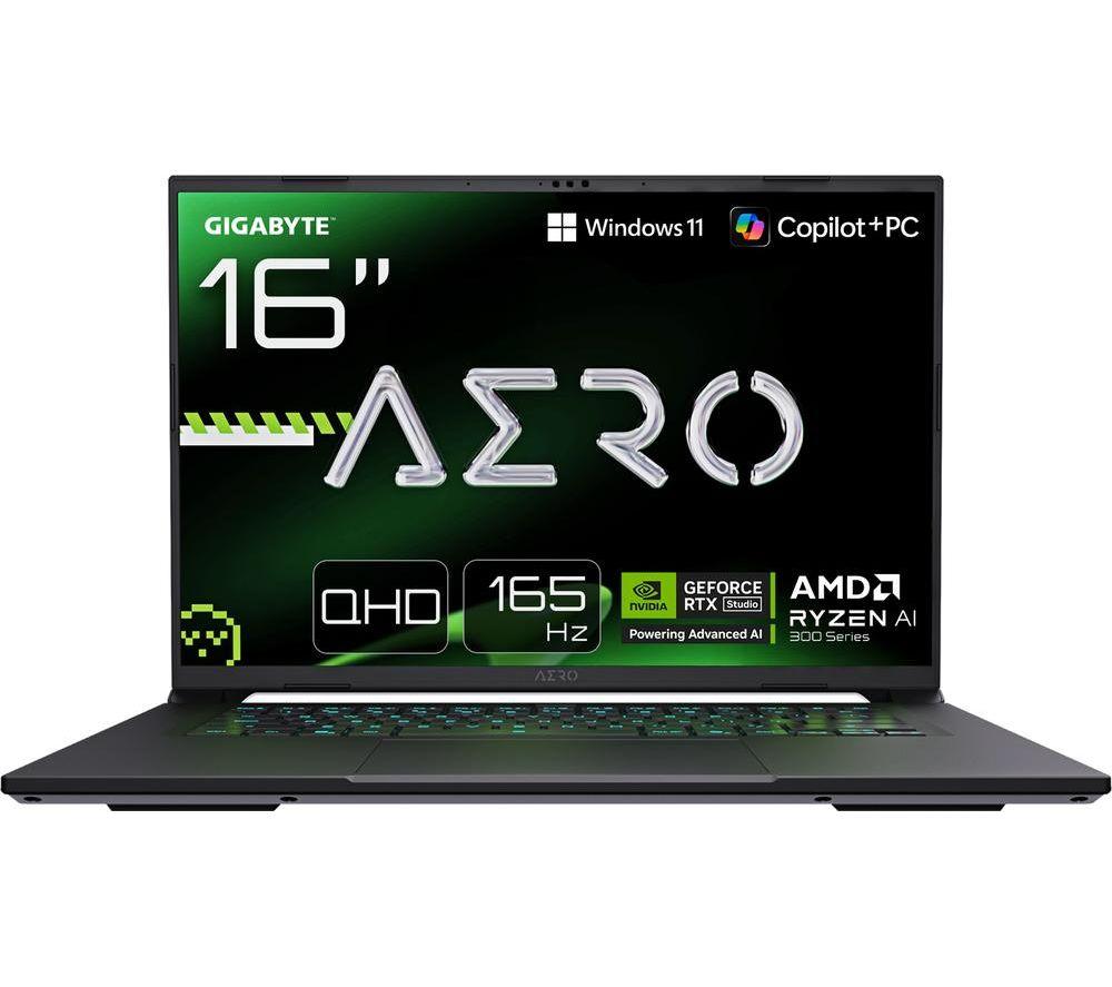 Gigabyte Aero X16 16" Gaming Laptop - Amd Ryzen™ Ai 9, Rtx 5070, 1 Tb Ssd, Silver/Grey