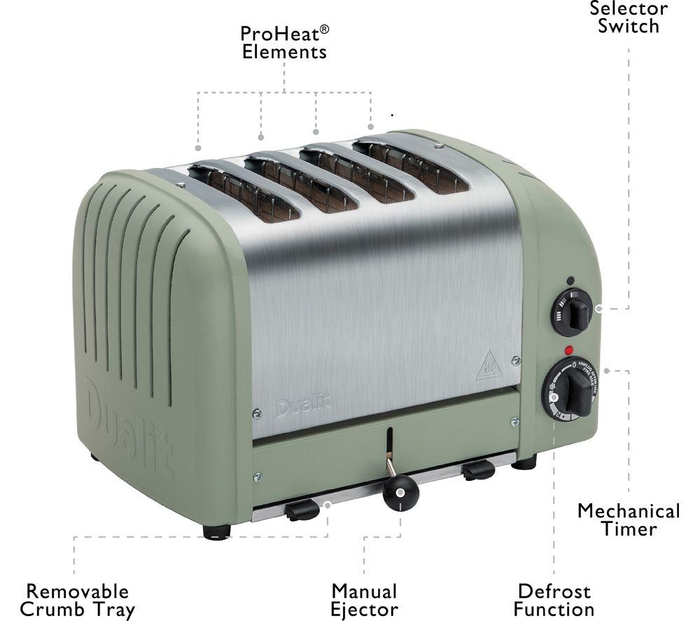 DUALIT 40578 4-Slice Toaster - Sage image number 12 of 12