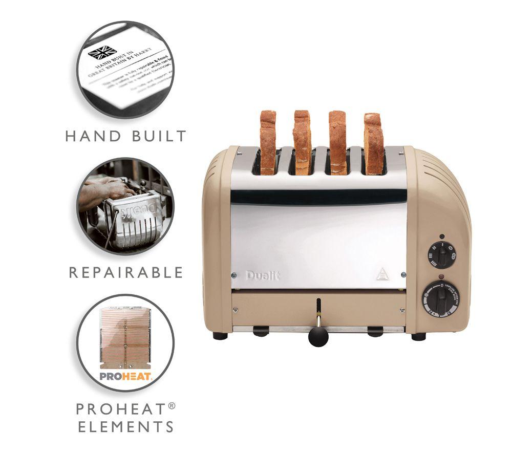 DUALIT 40579 4-Slice Toaster - Sandstone image number 2 of 8