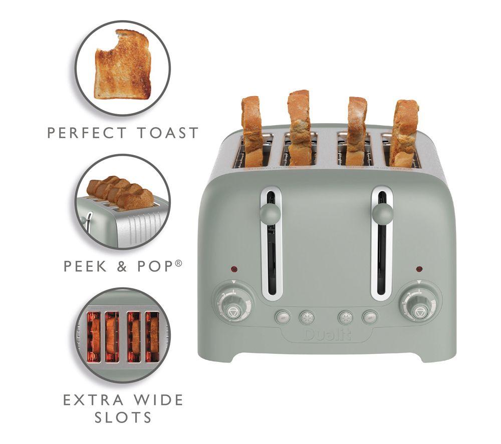 DUALIT Lite 46220 4-Slice Toaster - Sage image number 2 of 10