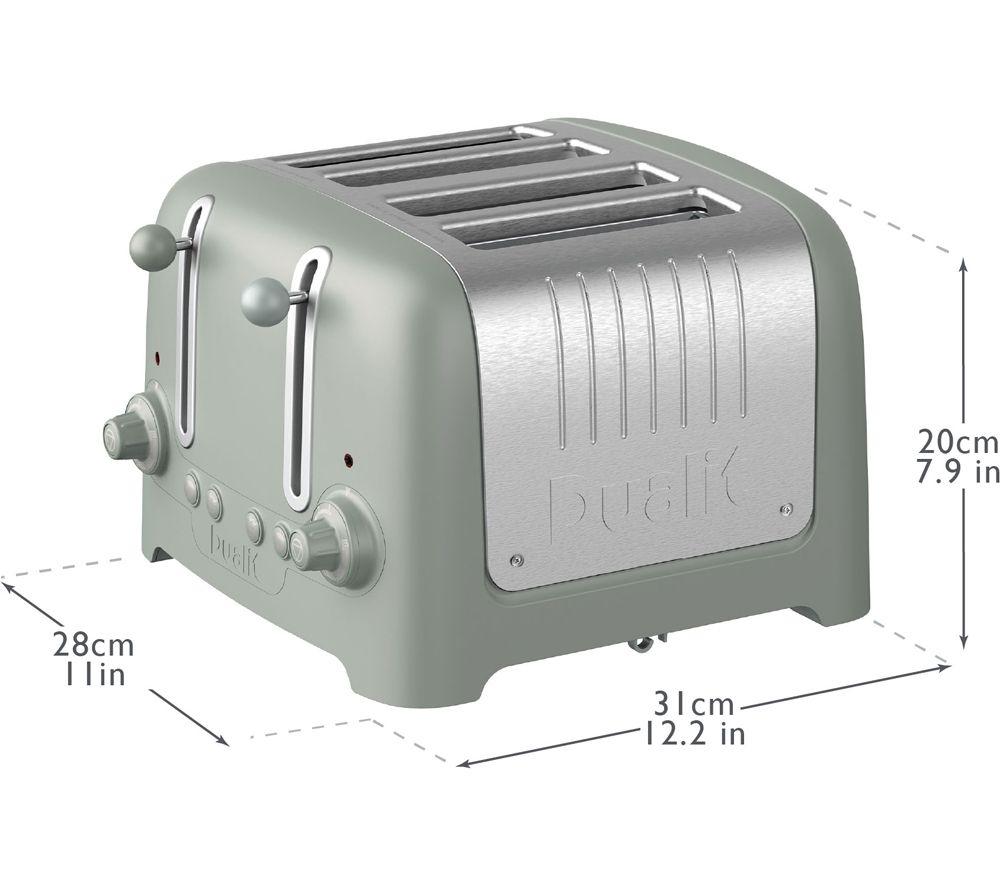 DUALIT Lite 46220 4-Slice Toaster - Sage image number 9 of 10