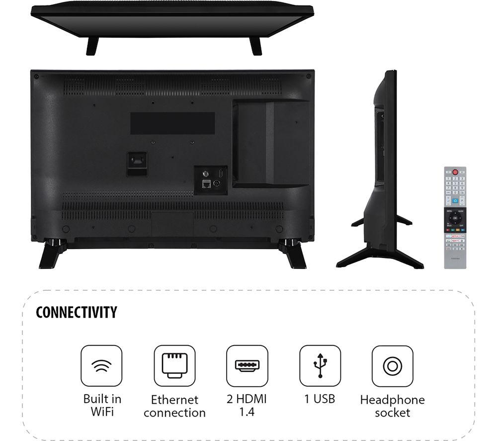 TOSHIBA 24WV2553DB 24" Smart HD Ready HDR LED TV image number 2 of 8