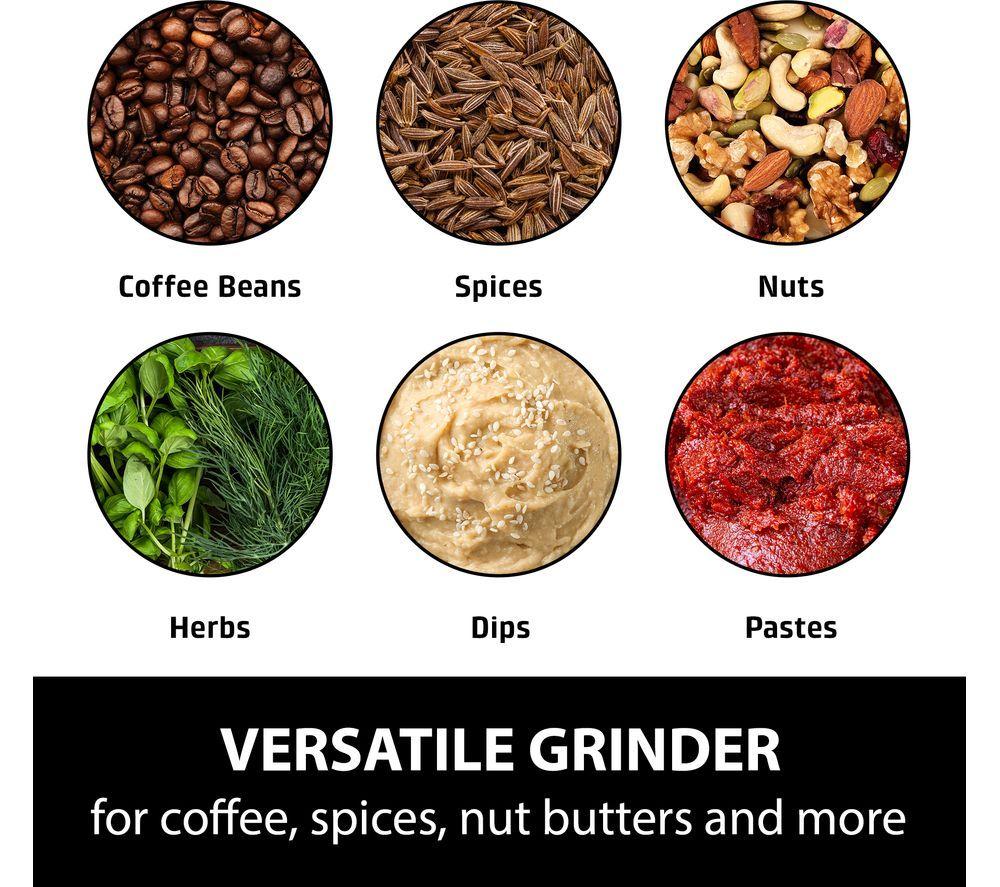 CASO Kitchen Flavour Spice/Coffee Grinder - Black & Silver image number 4 of 6