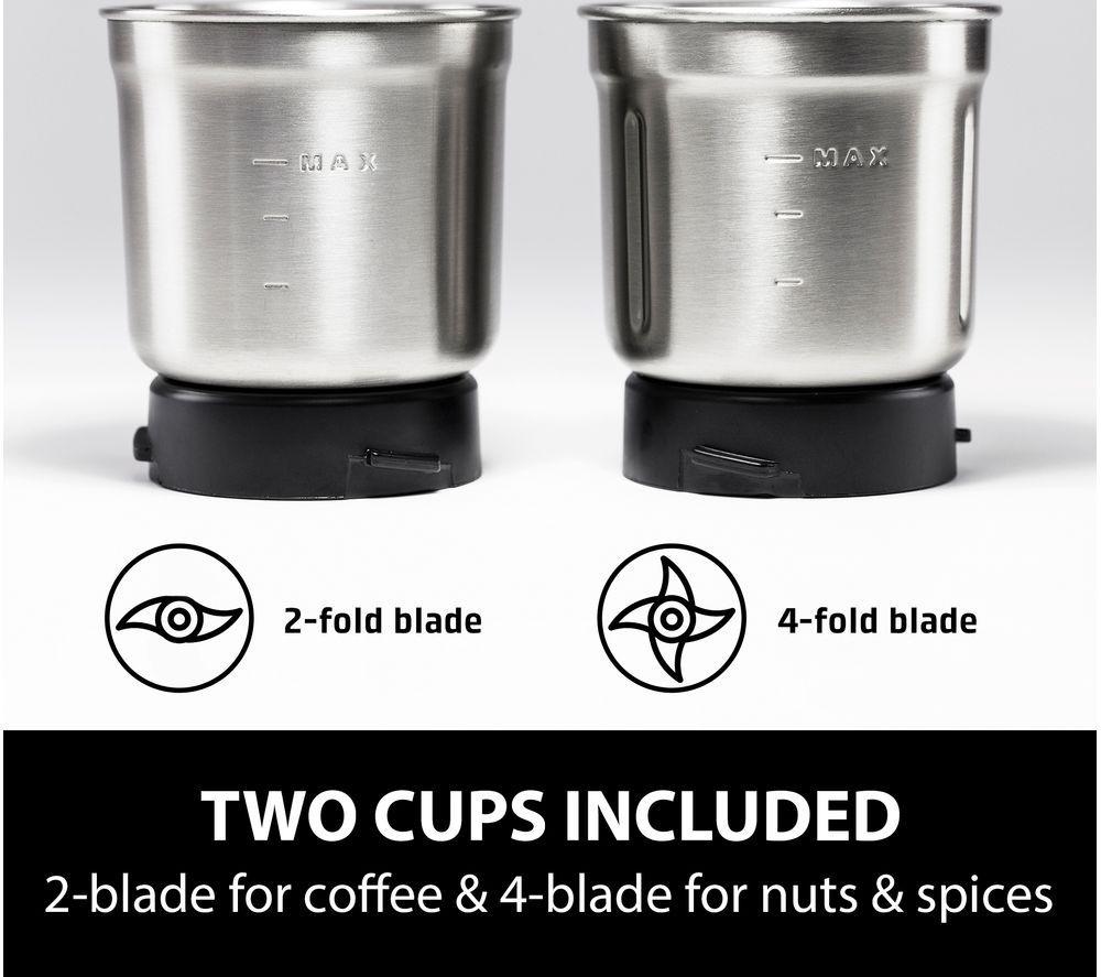 CASO Kitchen Flavour Spice/Coffee Grinder - Black & Silver image number 5 of 6