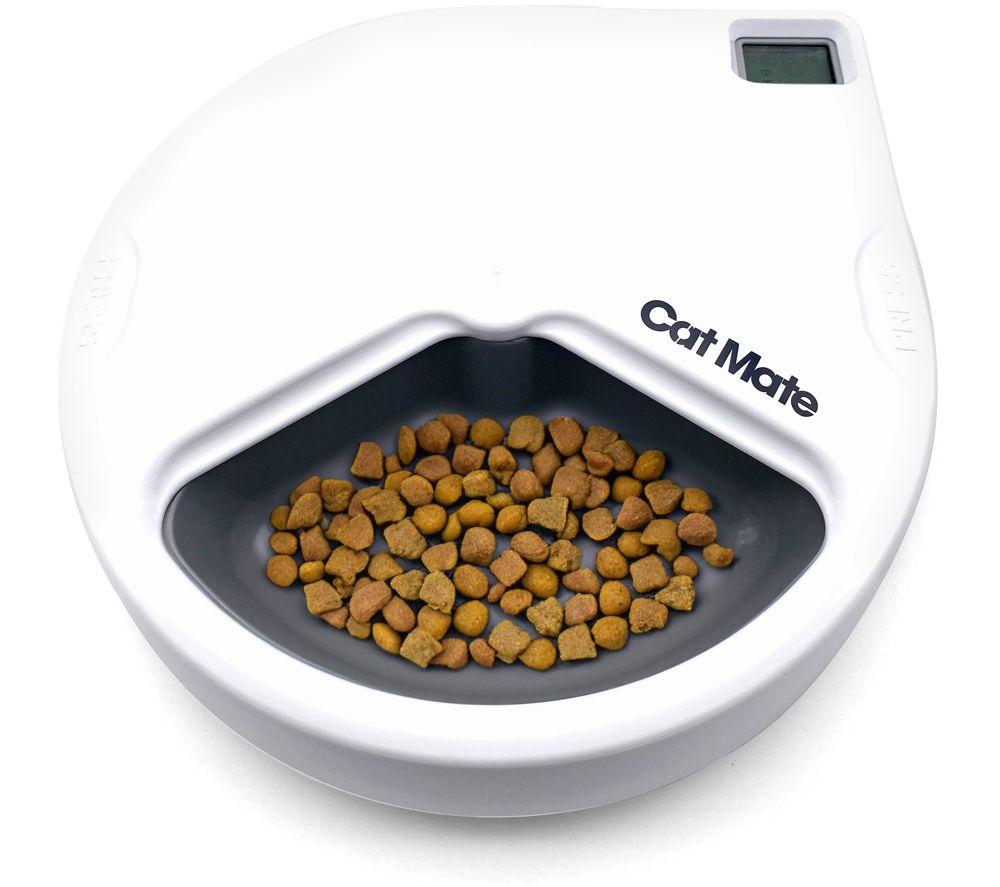 CLOSER PETS Cat Mate C300 Three-Meal Automatic Pet Feeder - White image number 2 of 6