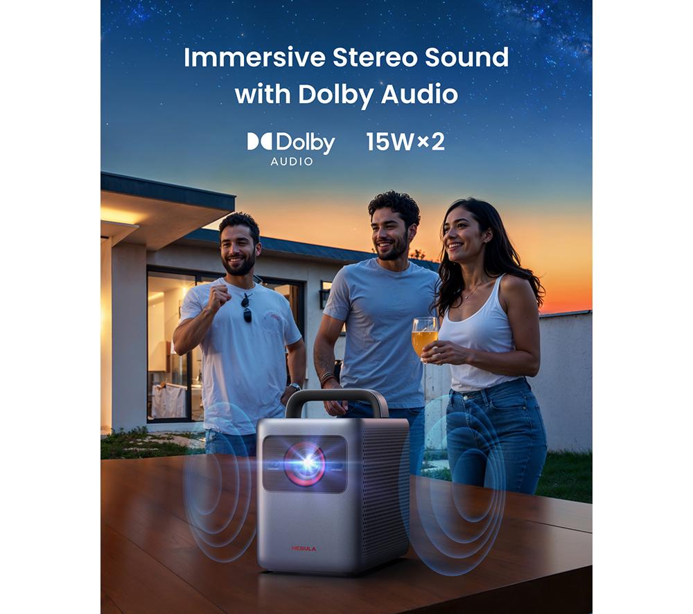 ANKER Nebula Cosmos Smart Laser 4K Ultra HD Home Cinema Projector with Google TV image number 8 of 8