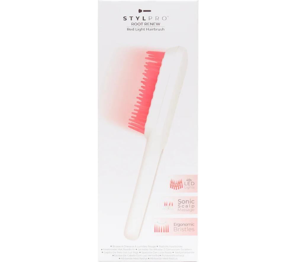 STYLPRO Root Renew Red Light Therapy Hairbrush - White image number 7 of 8