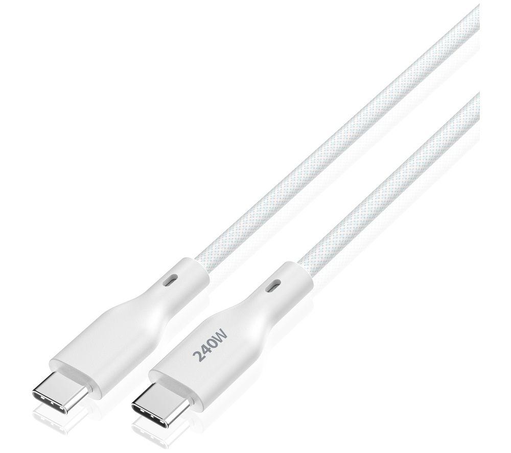SANDSTROM S240CC226 240W Braided USB-C to USB-C Cable - 2 m
