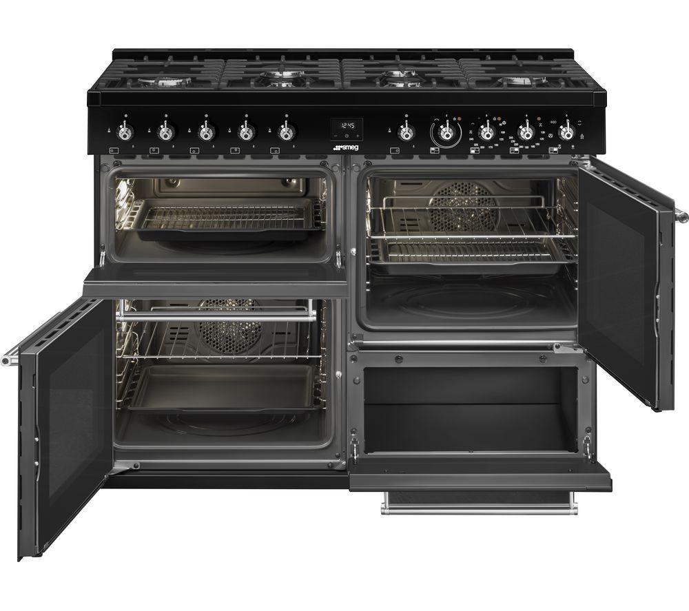 SMEG Concert CX113GMBL 110 cm Dual Fuel Range Cooker - Black image number 2 of 4