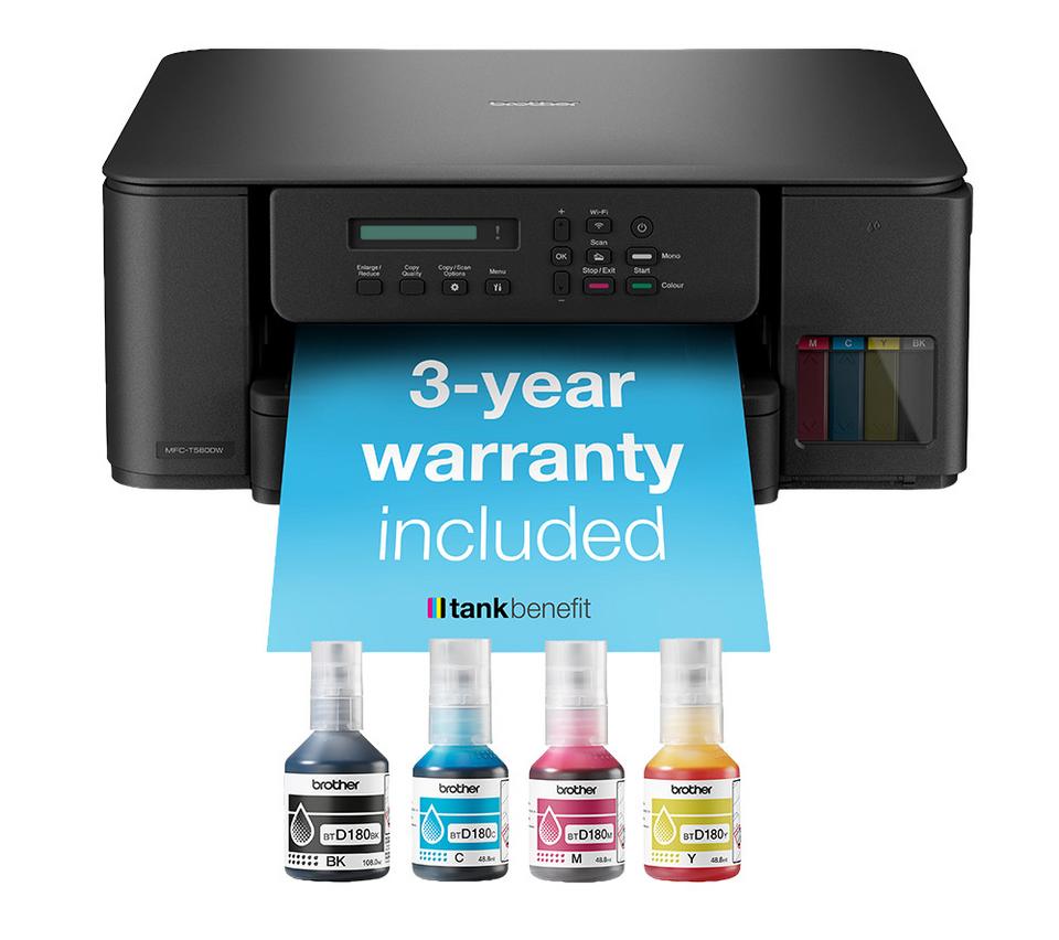 BROTHER DCP-T580DW All-in-One Wireless Inkjet Tank Printer