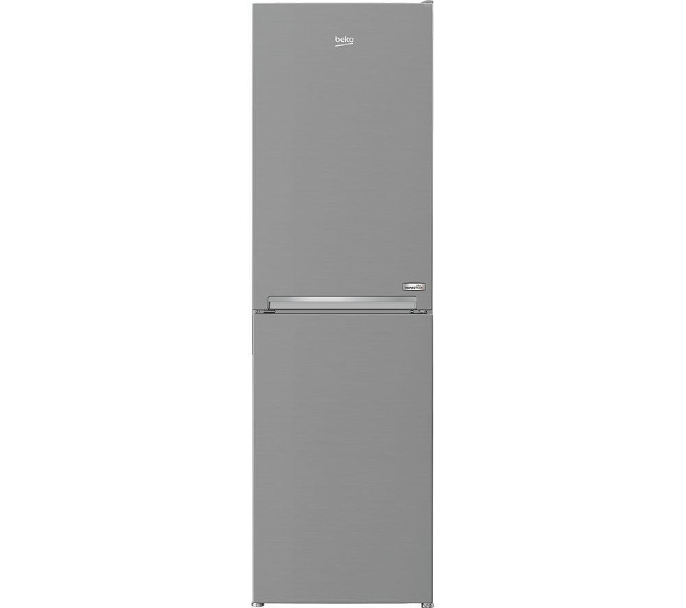 BEKO HarvestFresh CFG5582VPS 50/50 Fridge Freezer – Stainless Steel, Stainless Steel