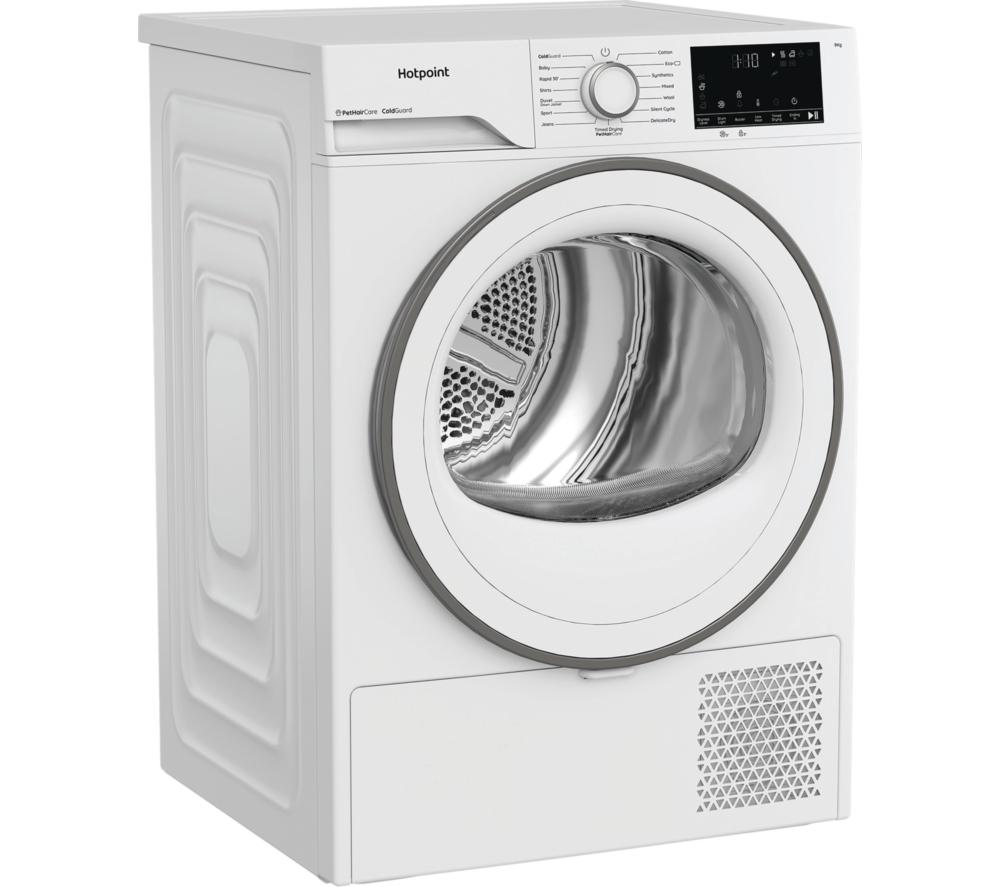HOTPOINT PetHairCare C HD 94M WW UK 9 kg Heat Pump Tumble Dryer - White image number 2 of 12