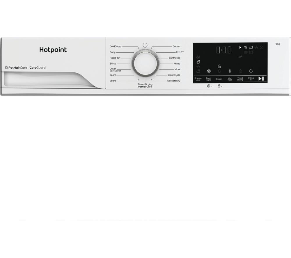 HOTPOINT PetHairCare C HD 94M WW UK 9 kg Heat Pump Tumble Dryer - White image number 4 of 12
